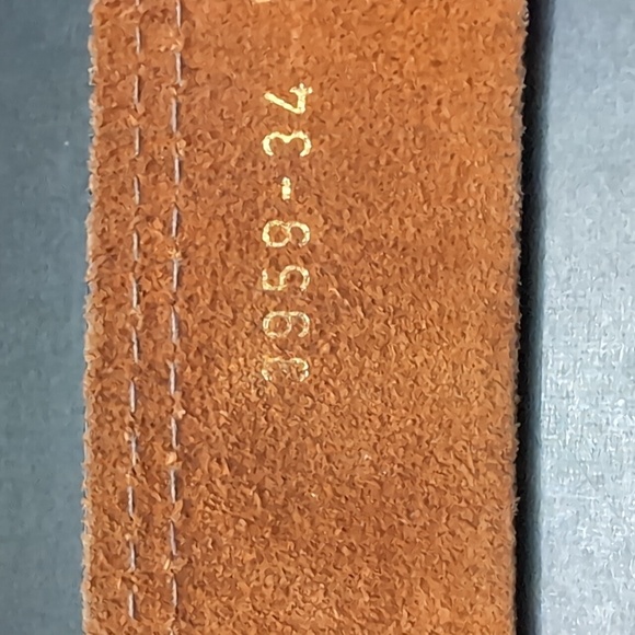 Edwin Mens Brown Leather Belt with Metal Buckle,3859-34. - Picture 9 of 10